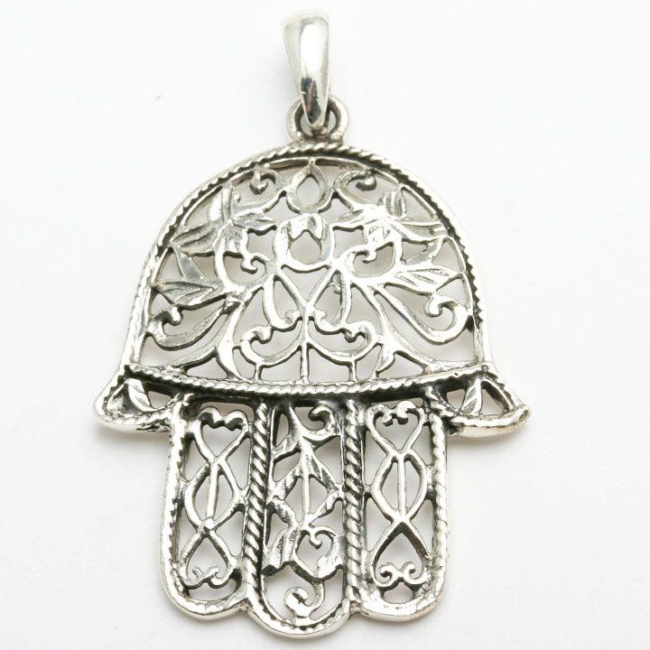 Filigree Hamsa - Sterling Silver