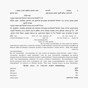 Silver Garden Ketubah