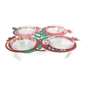 Holiday Pomegranate Themed Serving Set