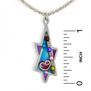 Seeka Purple Star of David Necklace