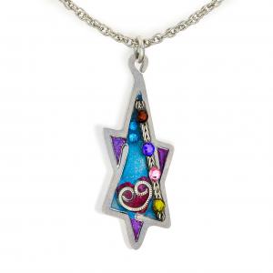 Seeka Purple Star of David Necklace