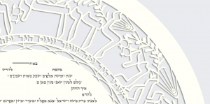 My Beloved, Round, See Through Paper-Cut Ketubah