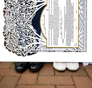 Two Trees Paper-Cut Ketubah