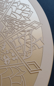 Star of Joy, Round Paper-Cut Ketubah