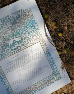 Peacocks Ketubah