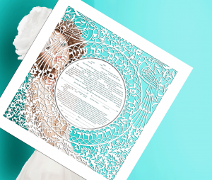 Soulmates Paper-Cut Ketubah