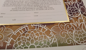 Henna Paper-Cut Ketubah