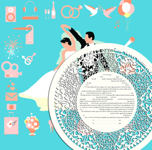 Casablanca Round, See Through -Paper-Cut Ketubah