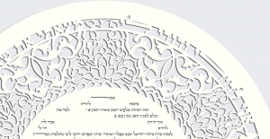 Casablanca Round, See Through -Paper-Cut Ketubah