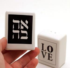 Ahava-Love Salt and Pepper Shakers