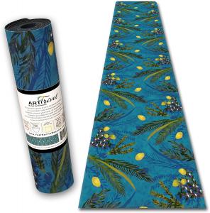 Sukkot Turquoise Table Runner