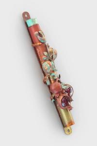 Birds and Pomegranates Mezuzah