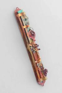 Pomegranate Tree Grape wine Mezuzah