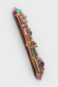 Heart Tree Pomegranate Mezuzah