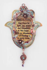 English Home Blessing and Roses Hamsa