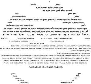 Siman Tov Ketubah