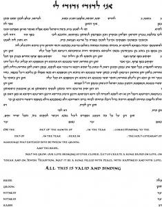 Two Trees Ketubah