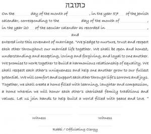 My Beloved Ketubah