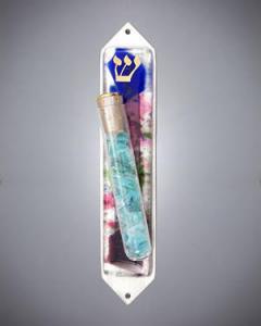 Fused Mezuzah with Tube for Shards - Glass