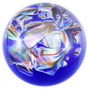 Blown Wedding Glass Paperweight