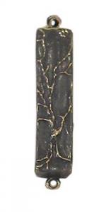 Mezuzah Tree of Life, Oxidized Bronze