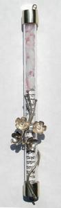 Wedding Glass Mezuzah by S.D. Cooper - Sterling Silver