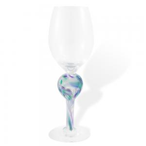 Blown Crushed Wedding Glass Kiddush Cup Keepsake