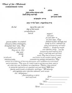 Kinetics of Desire Ketubah