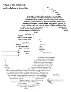 Kinetics of Desire Ketubah