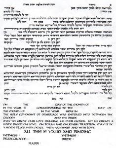 Israel Festivals Ketubah