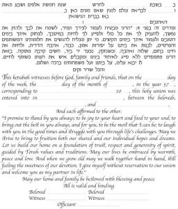 Trees Ketubah