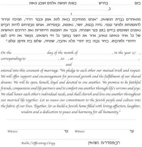 Trees Ketubah