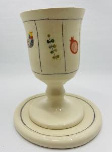 Ceramic Kiddush Cup Kinneret