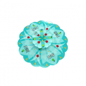 Turquoise Acrylic Apple and Honey Dish