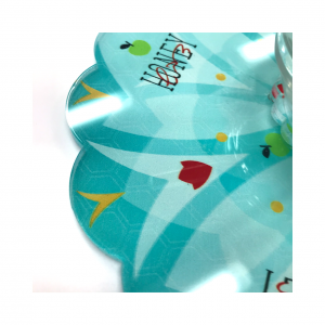 Turquoise Acrylic Apple and Honey Dish