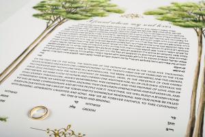 In the Treetops Ketubah