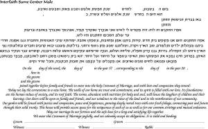 Ring I Am My Beloved’s with Gold and Crystals Ketubah b