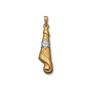 Torah Scroll Mezuzah - Gold