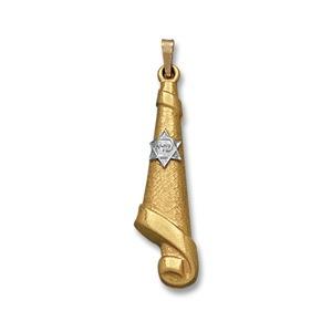 Torah Scroll Mezuzah - Gold