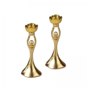 Joyous Candlesticks Pair - Gold