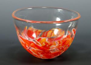 BLOWN WEDDING GLASS BOWL