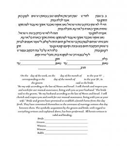 Tree Line Ketubah