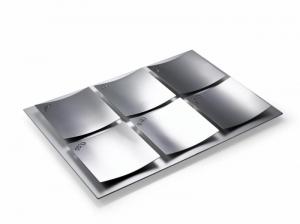 Dune Seder Plate, Shiny Steel