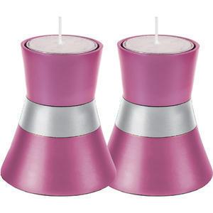 Small Color Block Candle Holders - Aluminum