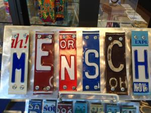 Mensch Letter Art - Metal