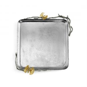 Butterfly Gingko Luxe Matza Plate