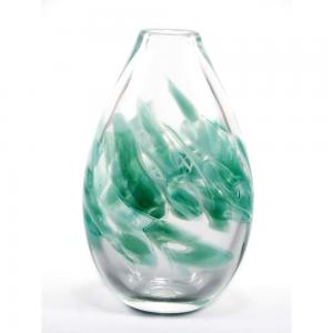 FLAT CRUSHED WEDDING GLASS VASE