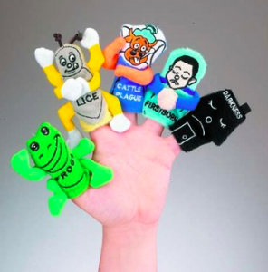 Passover Ten Plagues Finger Puppets - Passover Toys