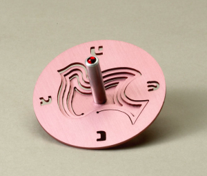 Dove Dreidel - Anodized Aluminum