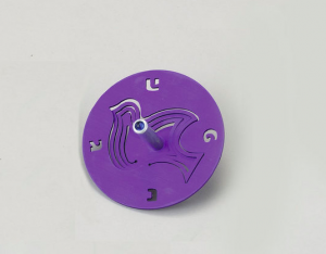 Dove Dreidel - Anodized Aluminum